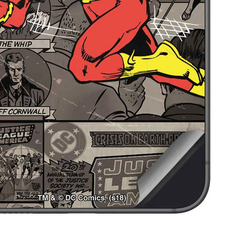 DC Comics Flash Mixed Media Galaxy S25 Skin